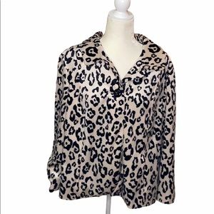 Chico’s Animal Print Cape like Jacket